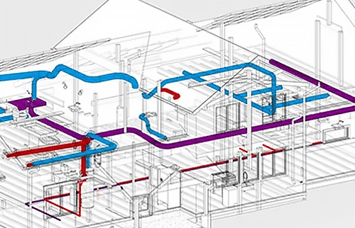 Home HVAC Air vents and Flow Through Modern Home in Port Charlotte Florida