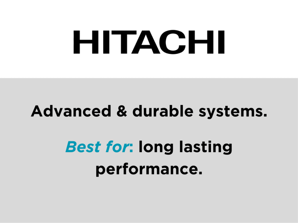 We install and service Hitachi Mini Split Brand